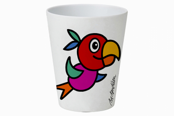 Veselý kelímek papoušek