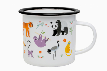 Smaltovaný hrneček prales