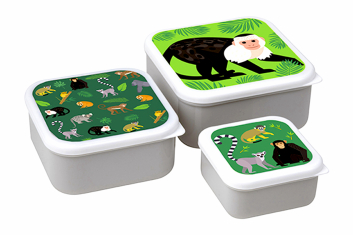 Svačinový box opice 3 ks