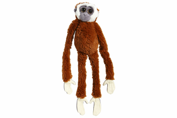 Plyšový gibon hnědý dlouhé ruce 60 cm