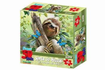 Puzzle 3D lenochod 100 dílků