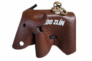 Kožený přívěsek 3D Zoo Zlín - motiv gaur