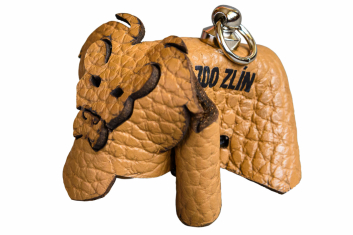 Kožený přívěsek 3D Zoo Zlín - motiv lev