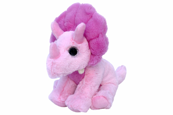 Plyšový triceratops růžový