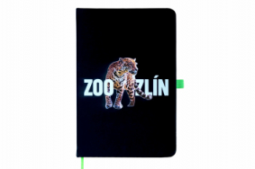 Zápisník A5 černý Zoo Zlín