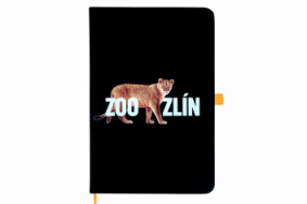 Zápisník A5 černý Zoo Zlín