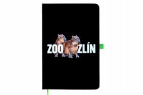 Zápisník A5 černý Zoo Zlín