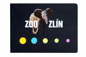 Bloček se samolepícími štítky Zoo Zlín
