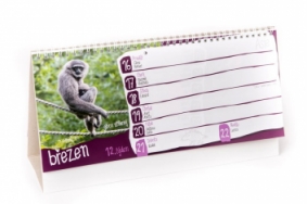 Stolní kalendář Zoo Zlín 2020