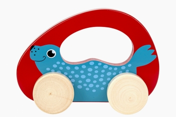 Dřevěné auto tuleň