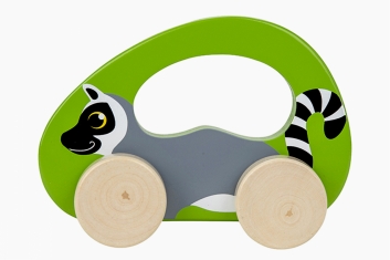 Dřevěné auto lemur