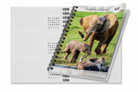 Turistický deník - motiv sloni