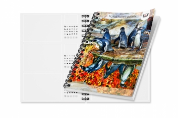 Turistický deník - motiv tučňáci