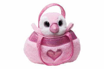 Tučňák v kabelce růžový