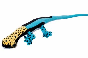 Plyšový gekon modrožlutý 112 cm