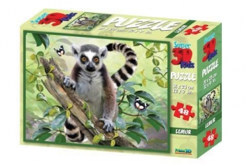 3D puzzle lemur 48 dílků