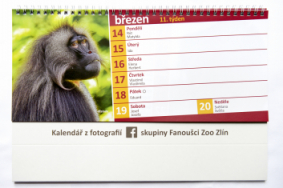 Stolní kalendář Zoo Zlín 2022