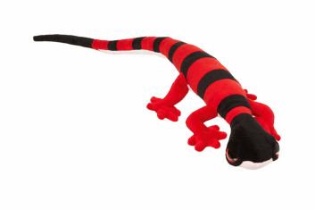 Plyšový gekon červený 112 cm
