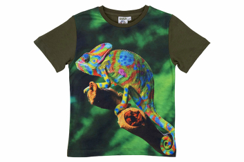 Dětské tričko chameleon