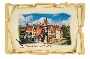Dřevěný pohled zámek Lešná